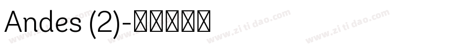 Andes (2)字体转换